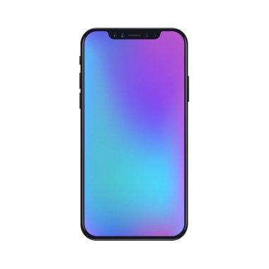 Yeni yorum-in siyah ince gerçekçi vektör akıllı telefon modern degrade kafes duvar kağıdı.