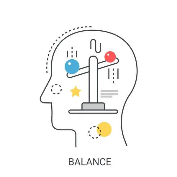 Life Balance Vektor Illustration Konzept. — Stockvektor