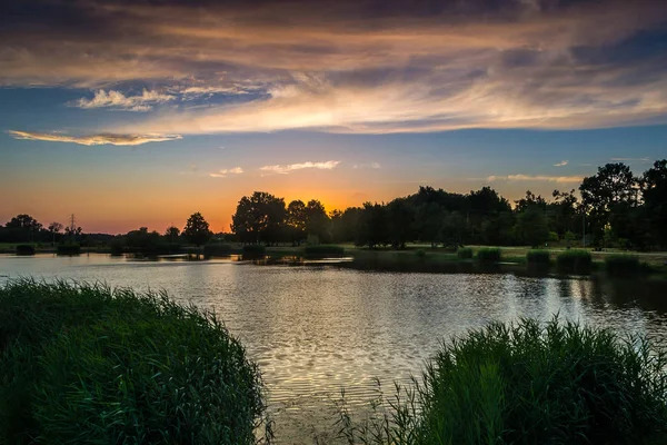 Sunset Pond — Stock Photo, Image