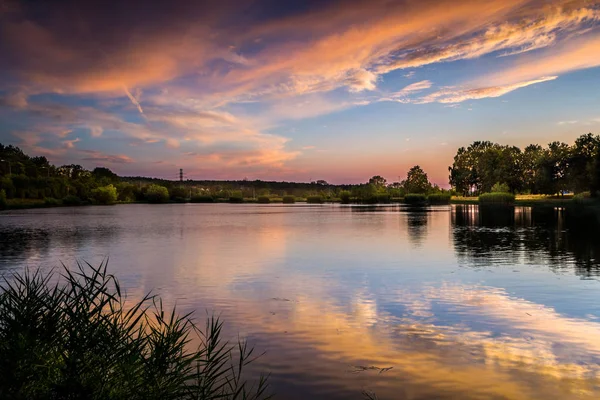 Sunset Pond — Stock Photo, Image