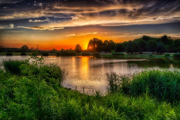 Sunset Pond — Stock Photo, Image