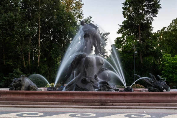 Fontana Nella Città Bydgoszcz Polonia — Foto Stock