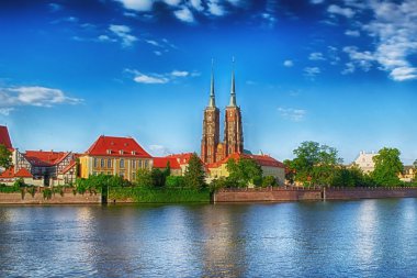 Wroclaw, Polonya şehrin tarihi mimarisi