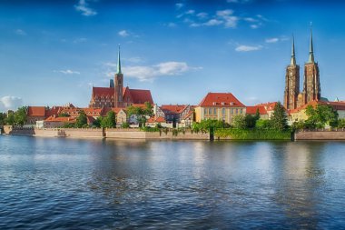 Wroclaw, Polonya şehrin tarihi mimarisi