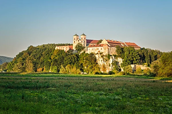 Benedictine Abbey Στο Tyniec Κρακοβία Πολωνία — Φωτογραφία Αρχείου