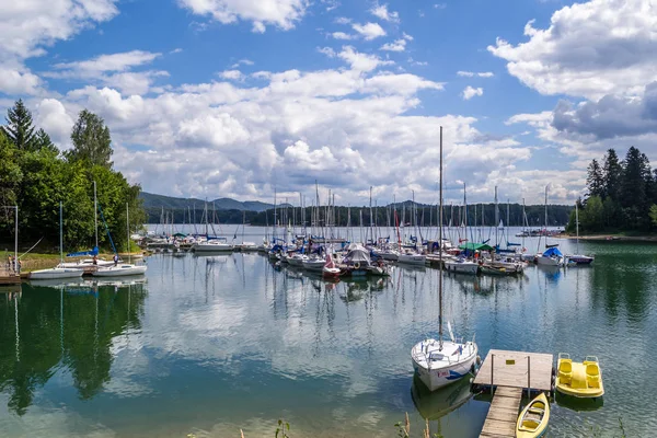 Reservatório Solina Nas Montanhas Bieszczady Polônia — Fotografia de Stock