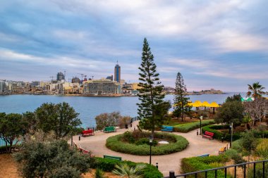 Akdeniz 'de pitoresk Malta Adası