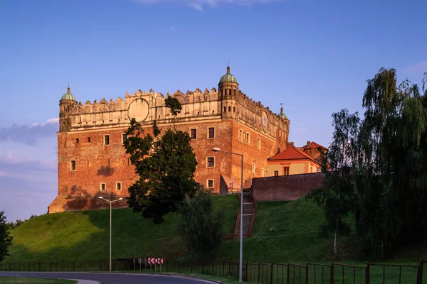 Замок Холме Голубе Добрынь Панорама Центра Города Польша — стоковое фото