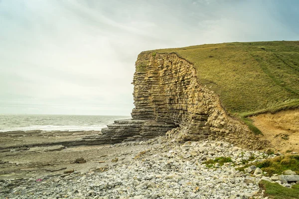 Coast Beach Monuments Wales — Stock Photo, Image