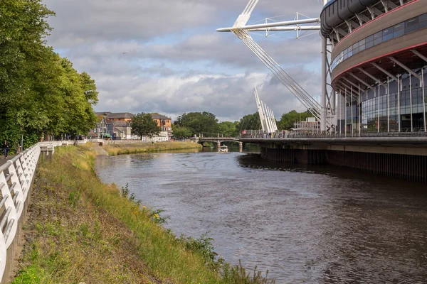 Calles Arquitectura Ciudad Cardiff Gales — Foto de Stock