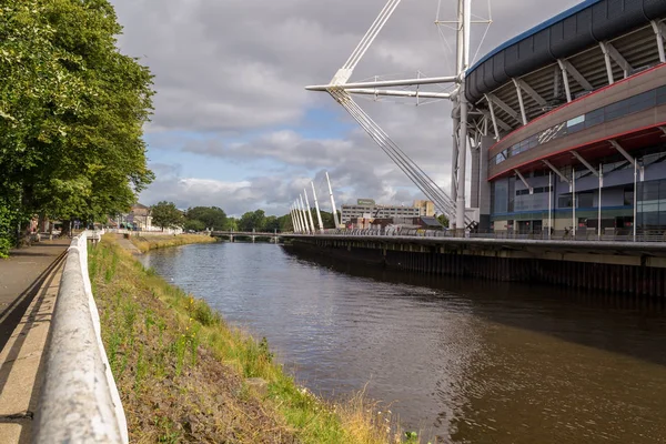 Calles Arquitectura Ciudad Cardiff Gales — Foto de Stock