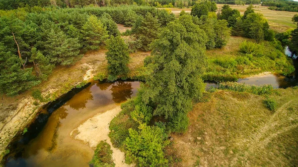 Таємниця Ріки Грабія Літній День Польща 2019 Рік — стокове фото