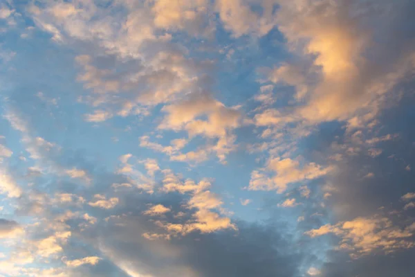 Coucher Soleil Coloré Avec Nuages — Photo