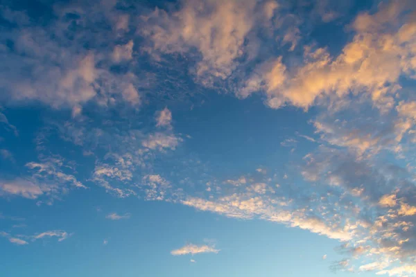 Coucher Soleil Coloré Avec Nuages — Photo