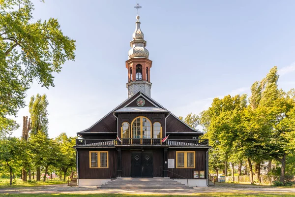 Католицька Церква Центрі Міста Лодзь Польща — стокове фото