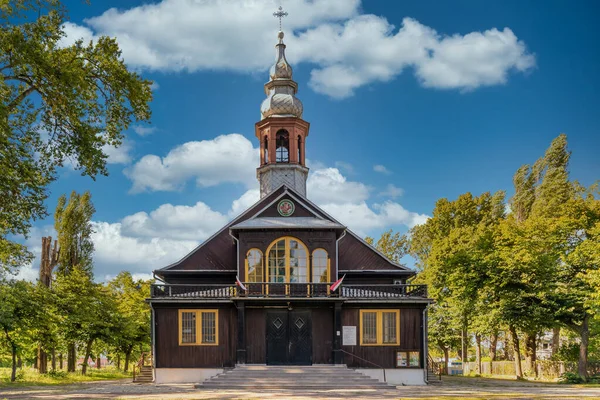 Igreja Católica Centro Cidade Lodz Polônia — Fotografia de Stock