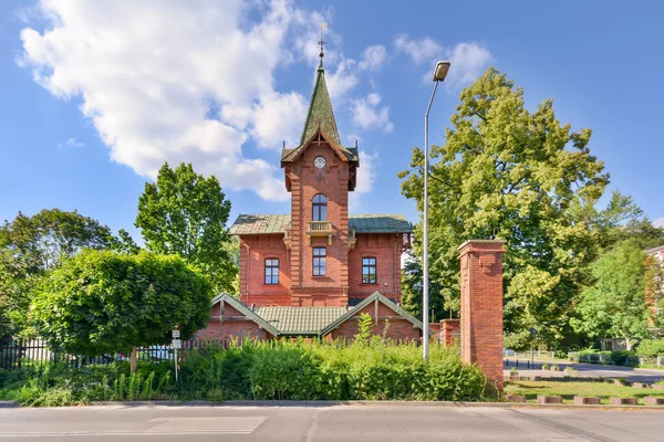 Restauriertes Historisches Gebäude Stadtzentrum Von Lodz Polen — Stockfoto