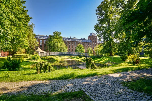 Xix Wieczny Budynek Centrum Politechniki Łódzkiej Polska — Zdjęcie stockowe