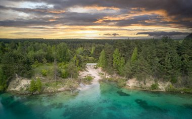 Orta Polonya 'daki doğal manzaralar.