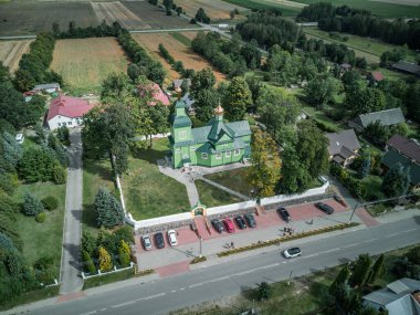 Polonya, Trzescianka 'daki ahşap ortodoks kilisesi.