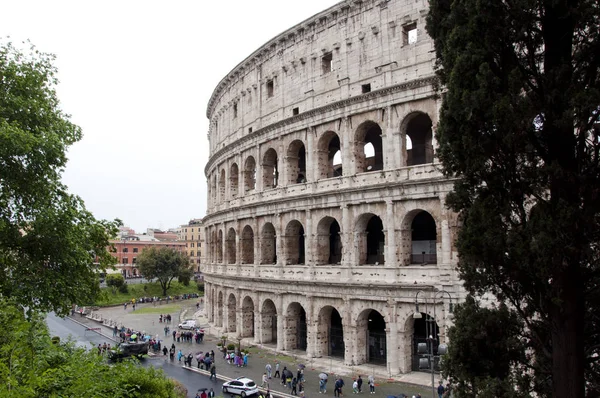 Rome Stad Met Groot Colosseum Italië Rome Colosseo Architectuur Italië — Stockfoto