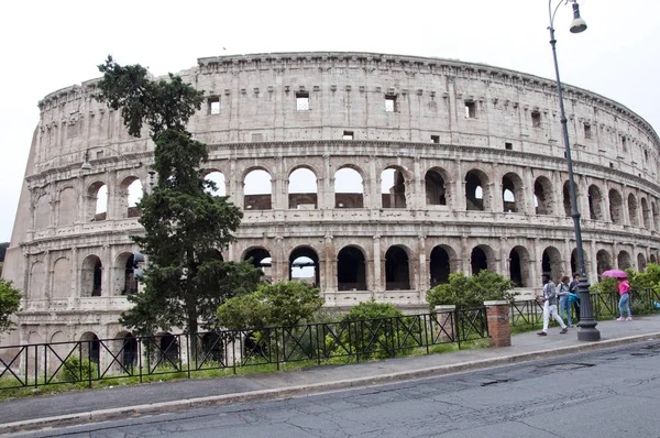 Rome Italië Mei 2018 Amphithheater Colosseum Rome Italië Majestueuze Amphithheater — Stockfoto