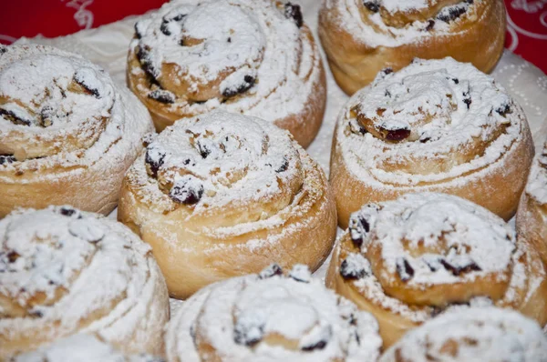 Lezzetli Noel Veya Xmas Bisküvi Veya Beyaz Sır Pişmiş Pasta — Stok fotoğraf