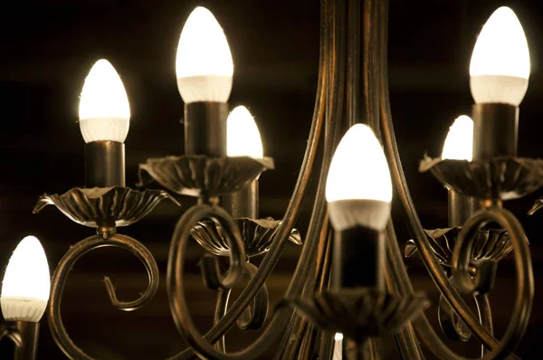 Beleuchtung Oder Beleuchtung Elektrische Lampe Hängt Von Der Decke Alte — Stockfoto