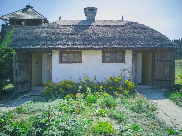 Museo Aire Libre Casa Cosaca Ucraniana Zaporozhye Ucrania Agosto 2018 —  Fotos de Stock