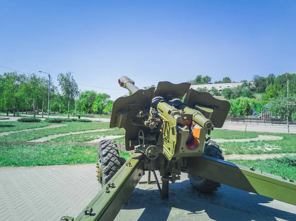 Uçak taret zafer Park, Zaporozhye, Ukrayna, 23 Ağustos 2018 Anti.