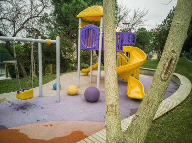 renkli çocuk oyun alanı Ekipmanı.