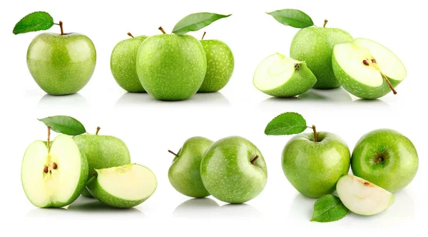 Frutas Frescas Mistura Maçã Fundo Branco Frische Frchte Apfelmischung Auf Fotografia De Stock