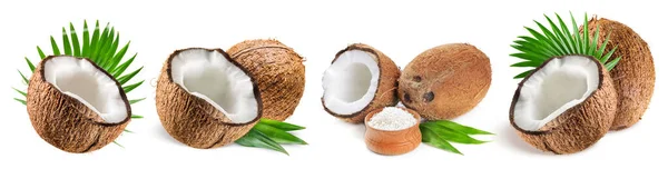 Taze meyve, beyaz arka planda hindistan cevizi karışımı. Frisches Obst, Kokosmischung auf weiem Hintergrund..