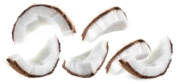 Taze meyve, beyaz arka planda hindistan cevizi karışımı. Frisches Obst, Kokosmischung auf weiem Hintergrund..
