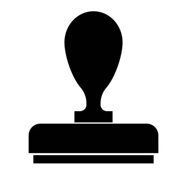 Pul silueti. Silueti mühürle. Düzenlenebilir vektör.