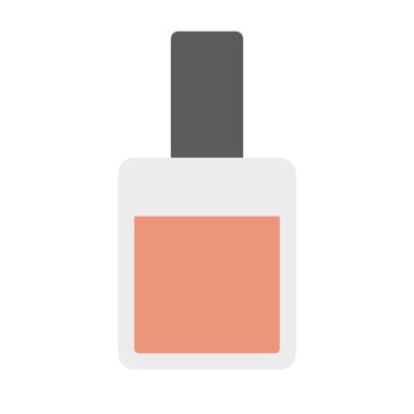 Düz dizayn oje şişesi ikonu. Düzenlenebilir vektör.