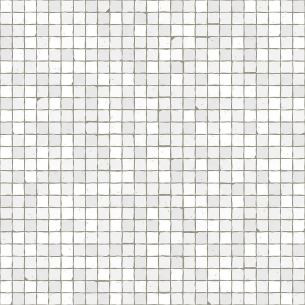 Varrat Nélküli Mozaikosság Padló Fehér Járda Kőlapok Geometriai Mediterrán Textúra — Stock Vector