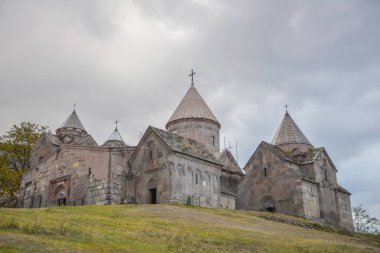 Manastır genel görünümünü karmaşık Goshavank, Ermenistan.