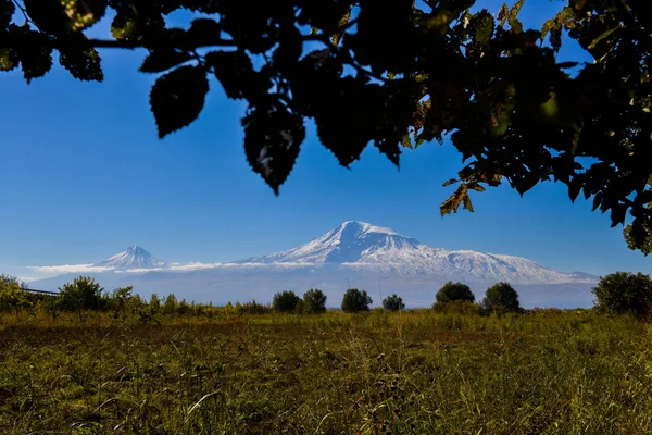 Une Vue Panoramique Mout Ararat Depuis Arménie — Photo