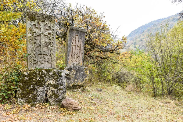Ermenistan Haghartsin Manastırı Çapraz Taş Khachkar — Stok fotoğraf