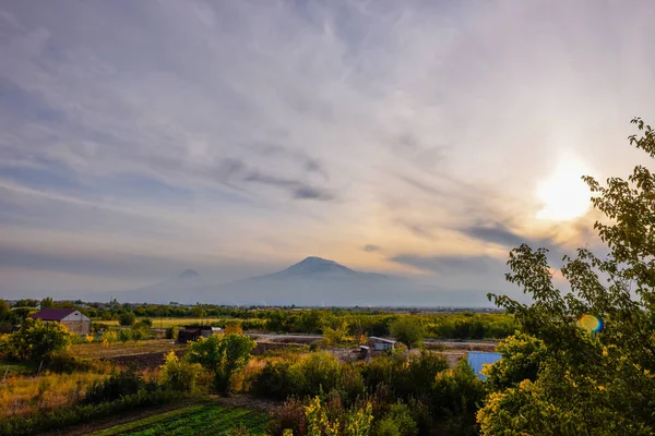 Blick Auf Mout Ararat Aus Armenien — Stockfoto