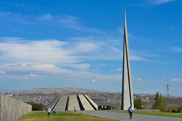 Monumento Memorial Genocídio Armênio Erevan — Fotografia de Stock