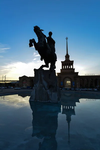 Statue of David of Sassoun in Yerevan