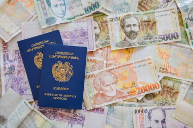 Ermenistan Cumhuriyeti pasaportu ve para