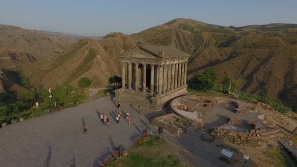 Görög Templom Garni Itt Arménia — Stock videók