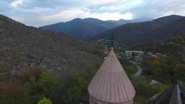 Vista Geral Complexo Mosteiro Goshavank Armênia — Vídeo de Stock