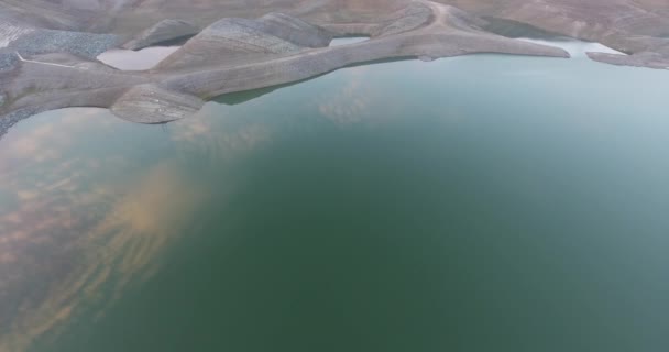 Unika Landskap Azat Reservoar Armenien — Stockvideo