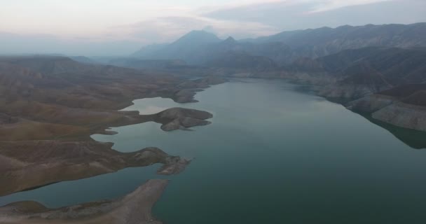 Уникальные Ландшафты Азатского Водохранилища — стоковое видео