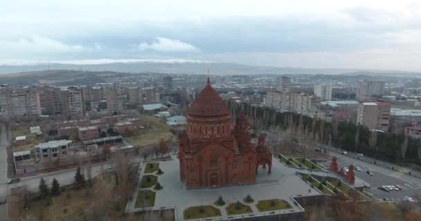 Hovhannes Kerk Abovyan Stad Armenië — Stockvideo