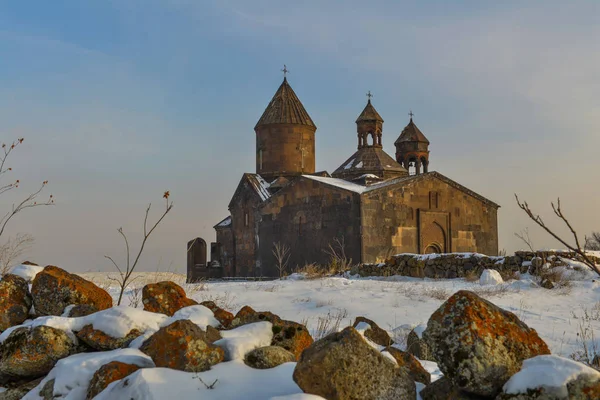 Saghmosavank Klášter Nedaleko Soutěsky Řeky Kassakh Arménie — Stock fotografie